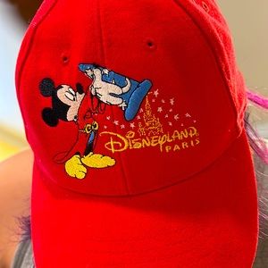 Vintage RARE Disney Paris Mickey baseball cap